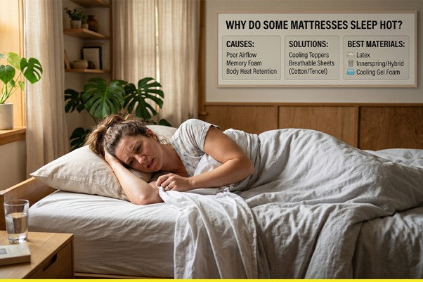 Why Do Some Mattresses Sleep Hot? Causes, Solutions, and Best Materials for Cooler Sleep