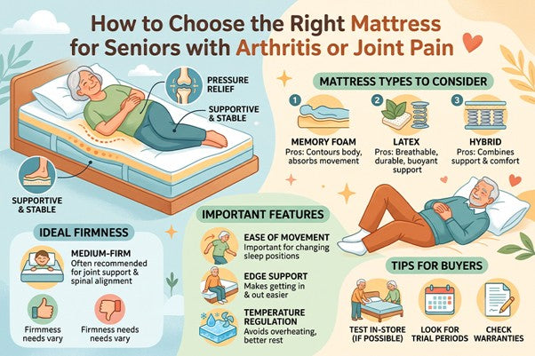 How to Choose the Right Mattress for Seniors with Arthritis or Joint Pain
