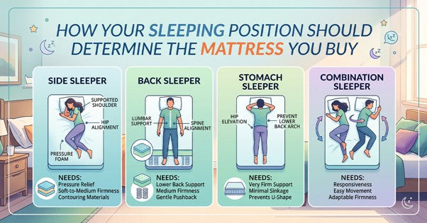 How Your Sleeping Position Should Determine the Mattress You Buy