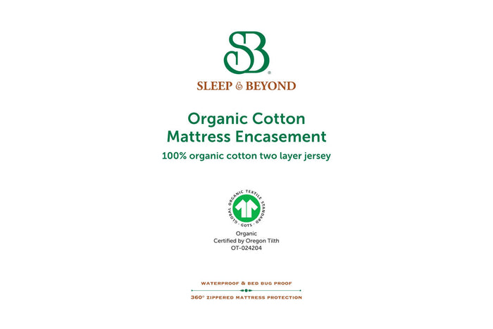 SLEEP & BEYOND-Organic Cotton Zippered Encasement